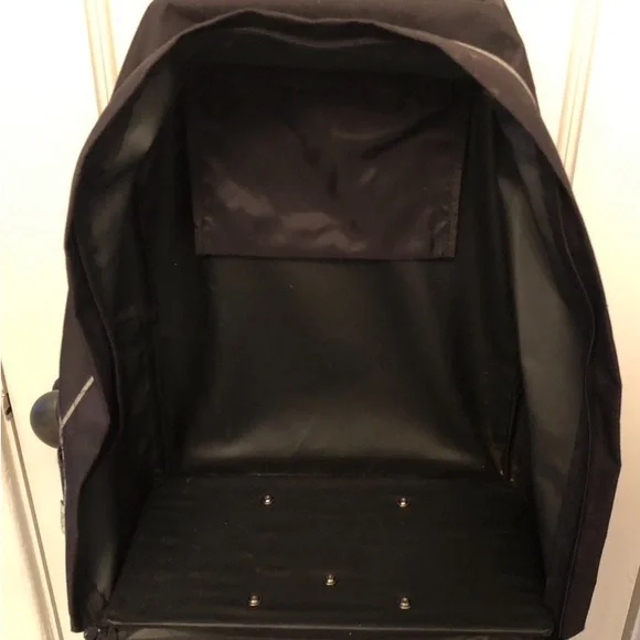 Craig Morrison Bug Vintage Rolling Backpack Suitcase Unisex Black Latex Spikes - Picture 6 of 11